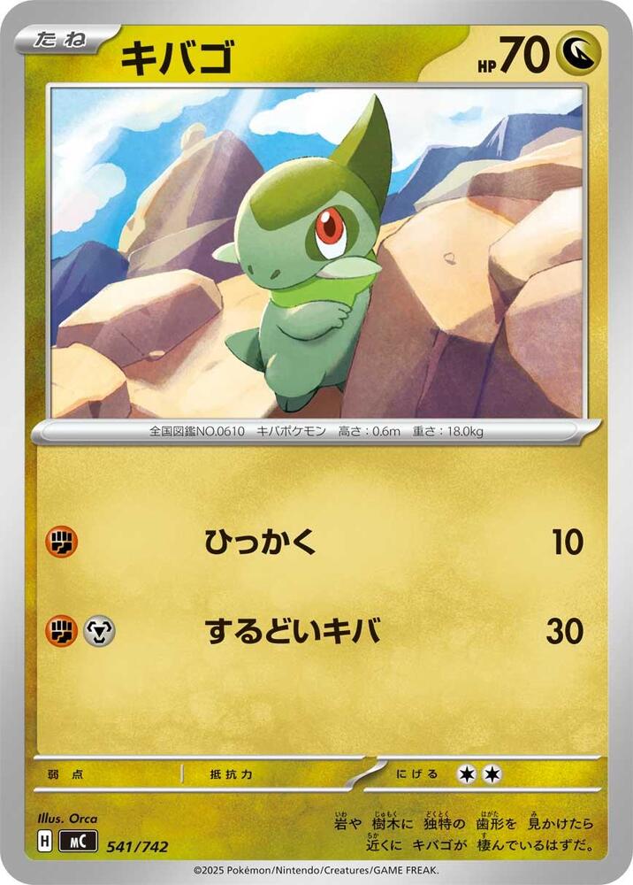 Axew Pokemon card – 541/742