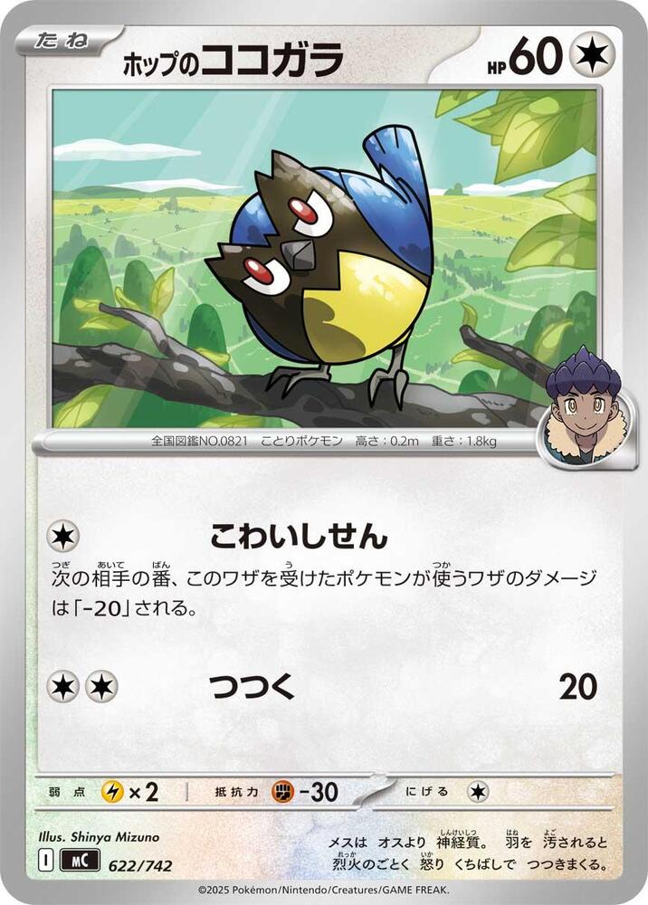 Hop's Rookidee Pokemon card – 622/742