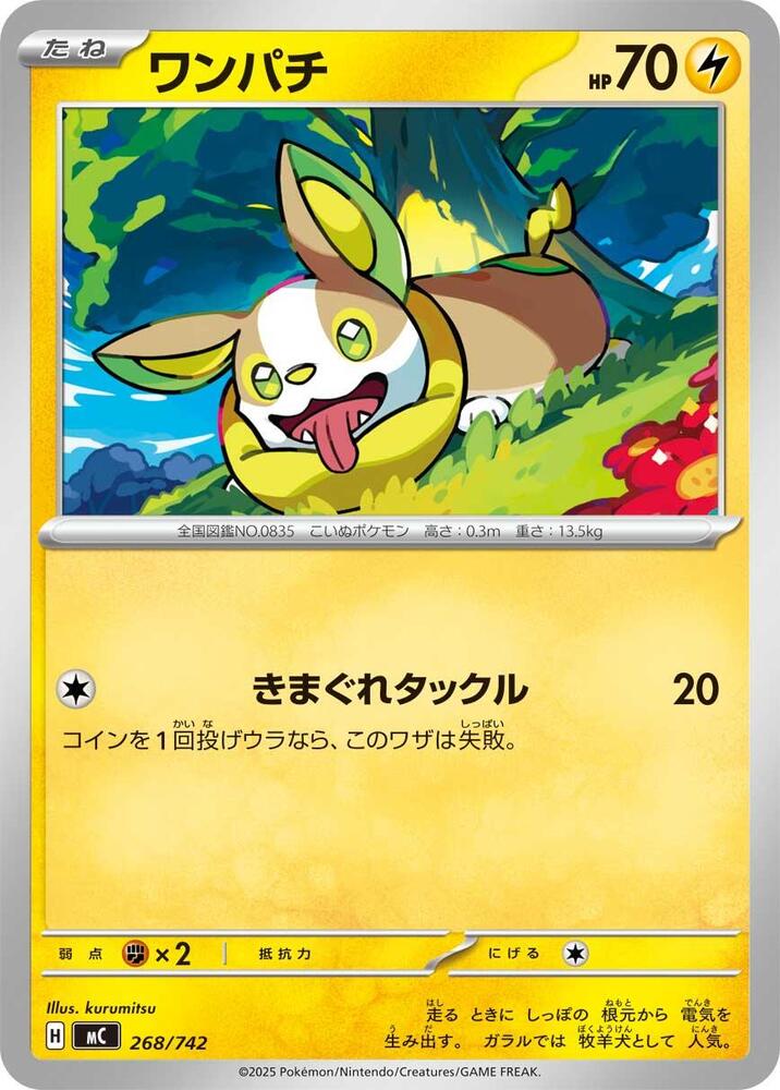 Yamper Pokemon card – 268/742
