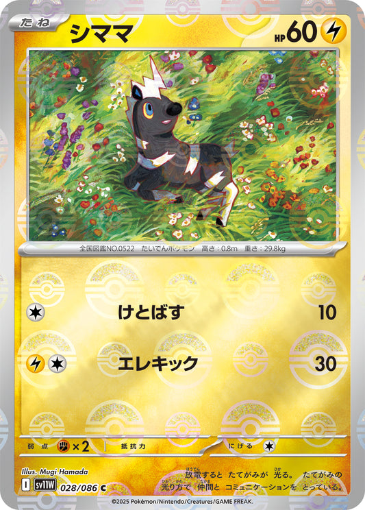 Blitzle Pokemon card – SV11W: White Flare 028/086