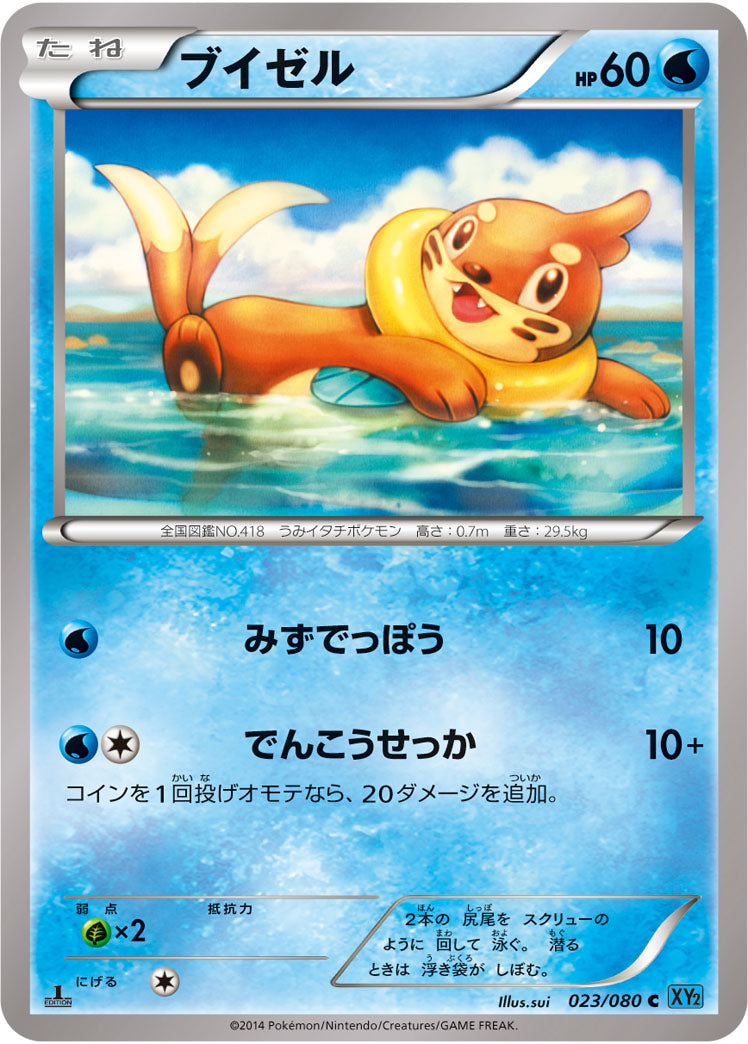 Buizel Pokemon card – XY2: Wild Blaze 023/080