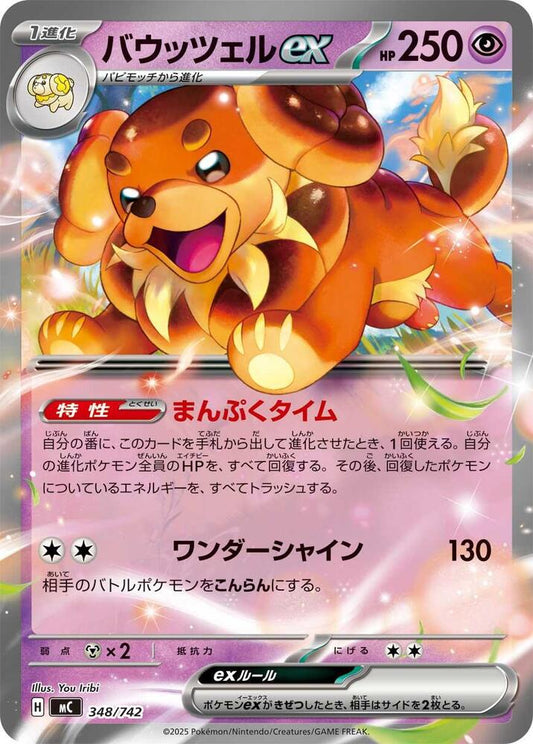 Dachsbun ex Pokemon card –  348/742