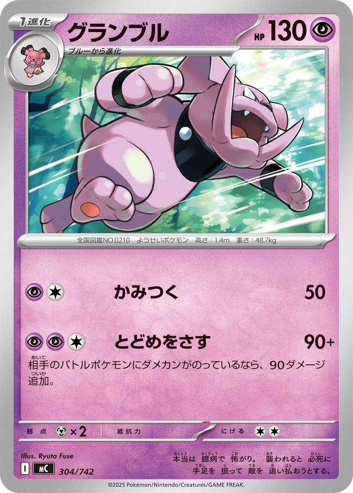 Granbull Pokemon card –  304/742