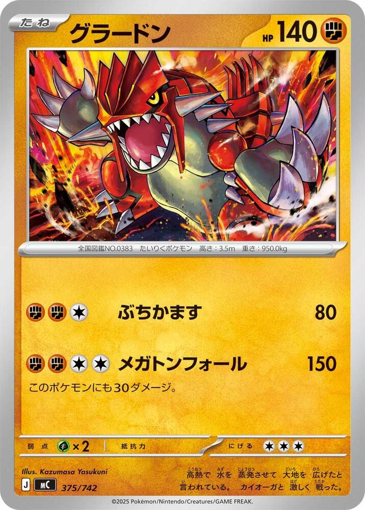 Groudon Pokemon card –  375/742