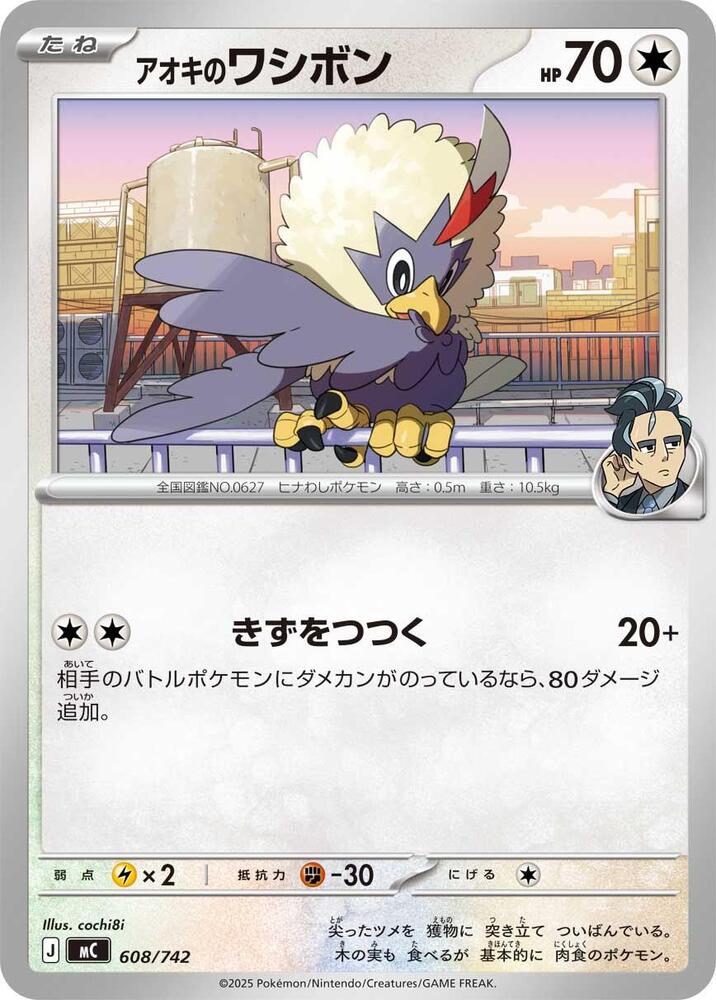 Larry's Rufflet Pokemon card –  608/742