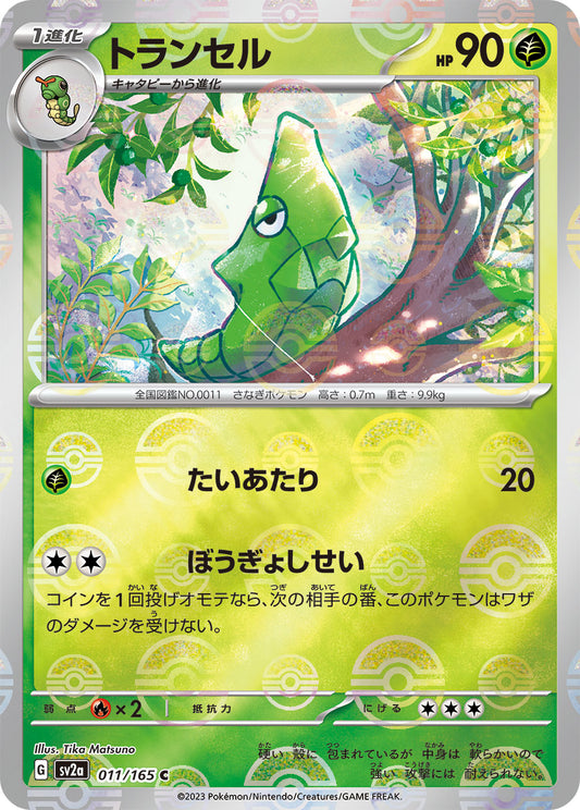 Metapod (Poke Ball Pattern) Pokemon card – SV2a: Pokemon Card 151 011/165