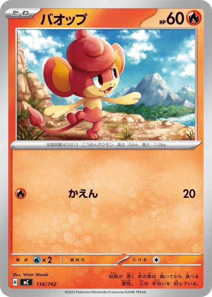 Pansear Pokemon card –  114/742