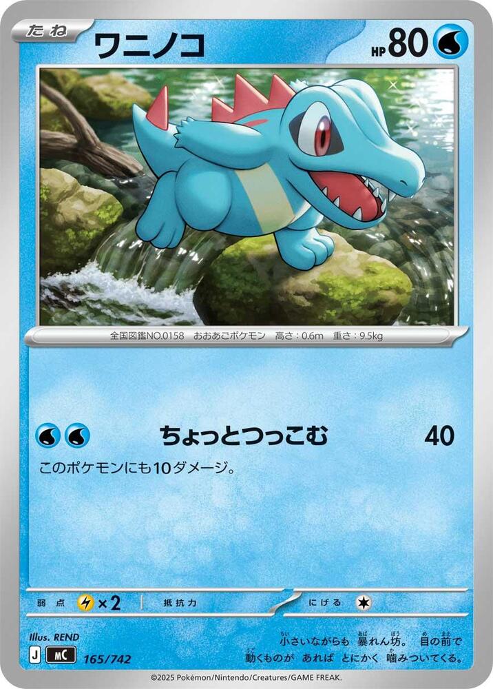 Totodile Pokemon card –  165/742